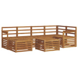 Sectional Sofa Set 7 pcs Natural Solid Acacia Wood 3375114