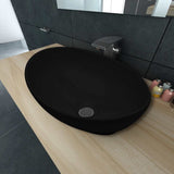 275397 Ceramic Basin 40x33 cm Black