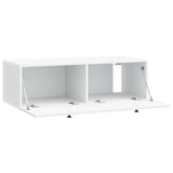 Wall-Mounted TV Cabinet White 98 x 41 x 30 cm Engineered Wood 898015