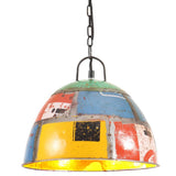 Industrial Vintage Hanging Lamp 25 W Multicolour Round 31cm E27 320550