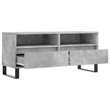 TV Cabinet Concrete Grey 100x34.5x44.5 cm Engineered Wood 831248