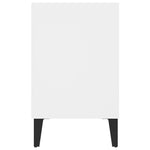 TV Cabinet with Metal Legs White 103.5x30x50 cm 805950