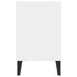 TV Cabinet with Metal Legs White 103.5x30x50 cm 805950
