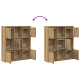 Bookcase Artisan Oak 89x24x101.5 cm Engineered Wood 860408