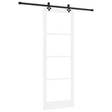 Sliding Door ORKDAL White and Black 83 x 232 cm 3332198
