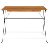 Folding Bistro Table 100x54x71 cm Solid Wood Acacia and Steel 319971
