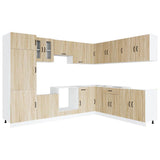 14 Piece Kitchen Cabinet Set Kalmar Sonoma Oak Engineered Wood 3314974