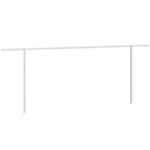 Awning Post Set White 600x245 cm Iron 315095