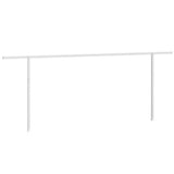 Awning Post Set White 600x245 cm Iron 315095
