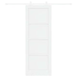 Sliding Door ORKDAL White 78 x 211 cm Solid Pine Wood 3333417