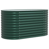 Garden Raised Bed Green 160 x 80 x 81 cm Steel 42008125