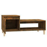 ZNTS Coffee Table Smoked Oak 100x50x45 cm Engineered Wood 821129