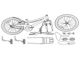 Kids Bike 16 Inches for 4-6 Years Old Dark Blue 42009305