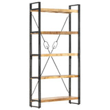 5-Tier Bookcase 90x30x180 cm Solid Mango Wood 286581