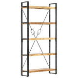 5-Tier Bookcase 90x30x180 cm Solid Mango Wood 286581
