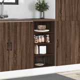 Bottom Cabinet Riga Brown Oak 40x44.5x81.5 cm Engineered Wood 854208