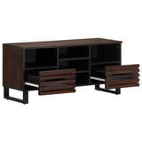 TV Cabinet Brown 100x34x46 cm Solid Wood Mango 377526