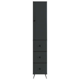 Cabinet Set 2 pcs Black 34.5 x 34.5 x 90 cm Engineered Wood 3416890