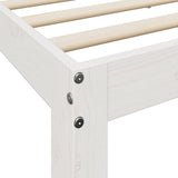 Bookcase Bed without Mattress White 180x200 cm Super King Solid Wood Pine 3324374