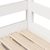 Daybed with Trundle and Drawers without Mattress White 90x190 cm Single 3302147