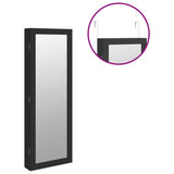 Mirror Jewellery Cabinet with LED Lights Wall Mounted Black 353236