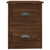 Wall-mounted Bedside Cabinets 2 pcs Brown Oak 41.5x36x53cm 816407