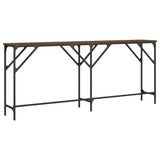 Console Table Brown Oak 180x29x75 cm Engineered Wood 837766