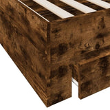 Bed Frame with Drawers without Mattress Smoked Oak 90x190 cm Single 3280437