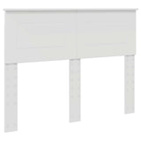 Bed Frame with Headboard White 137 x 203 cm Engineered Wood 3408858