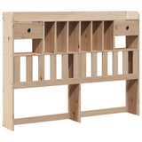 Bookcase Bed without Mattress 140x190 cm Solid Wood Pine 3322047