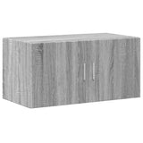 Storage Cabinet Grey Sonoma 80x42.5x225 cm Engineered Wood 3281355