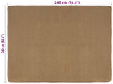 Area Rugs Light Brown 240 x 240 cm Jute 42010787