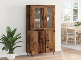 Highboard Old Wood 69.5 x 34 x 180 cm Engineered Wood 3402692