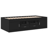 Daybed Black Engineered wood, Plywood Small Single 3280259
