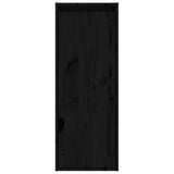 Wall Cabinets 2 pcs Black 30x30x80 cm Solid Wood Pine 813504