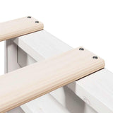 Bookcase Bed without Mattress White 90x200 cm Solid Wood Pine 3323951