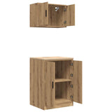 Garage Cabinets 2 pcs Artisan Oak Engineered Wood 3328313
