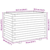 Garden Planter 70x40x49.5 cm Impregnated Wood Pine 847372