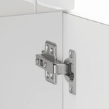 Kitchen Base Cabinet Porto High Gloss White Engineered Wood 853979