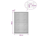 Gabion with 5 mm Wire and 5x2.5 cm Mesh 100x20x200 cm 3463628