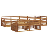 Outdoor Sofa Set 7 pcs Natural Solid Acacia Wood 3373619