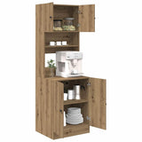 Kitchen Sideboard with Shelf 2 pcs Artisan Oak 60 x 50 x 180 cm 3365556