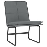 Lounge Chair Grey 54x75x76 cm Faux Leather 351333