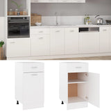 Drawer Bottom Cabinet Lyon White 40x46x81.5 cm Engineered Wood 801212