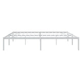 Metal Bed Frame without Mattress White 193x203cm 350919