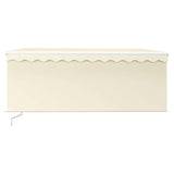 Manual Retractable Awning with Blind&LED 3x2.5m Cream 3069262