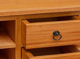 TV Cabinet Natural 100 x 40.5 x 46 cm Solid Mahogany Wood 42009935
