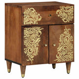 Bedside Cabinet with Door Honey Brown 50 x 33 x 60 cm 4018747