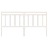 Bed Headboard White 186x4x100 cm Solid Wood Pine 814110