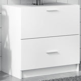 Sink Cabinet White 59x37x59 cm Engineered Wood 848108